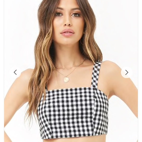 checkered tank top forever 21